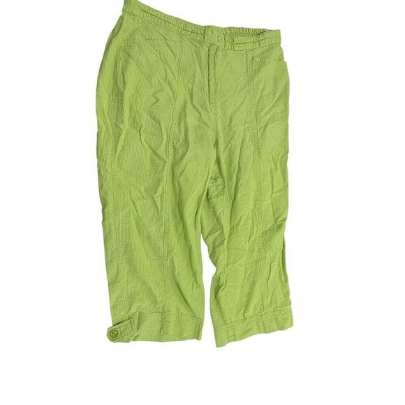 Lesile Fay Sport Lime Green "Options" Trousers Size 12 - Picture 2 of 5